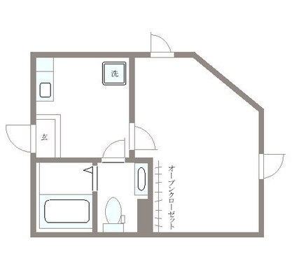 大東文化大学 アパート 1K