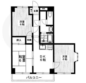 東京都板橋区中台１丁目 賃貸マンション 3DK