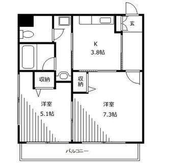 東京都板橋区高島平８丁目 賃貸マンション 2K