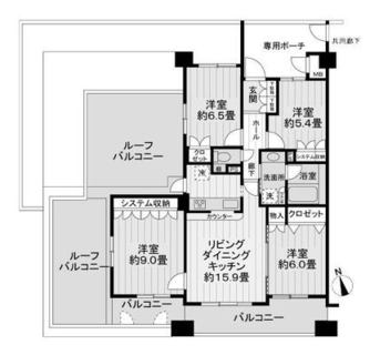 東京都板橋区若木３丁目 賃貸マンション 4LDK以上