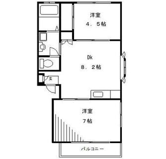 東京都板橋区蓮根１丁目 賃貸アパート 2DK