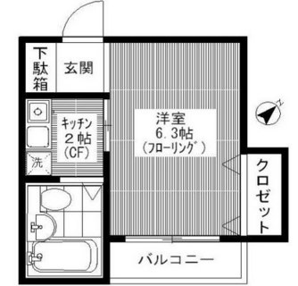 東京都板橋区常盤台４丁目 賃貸マンション 1K